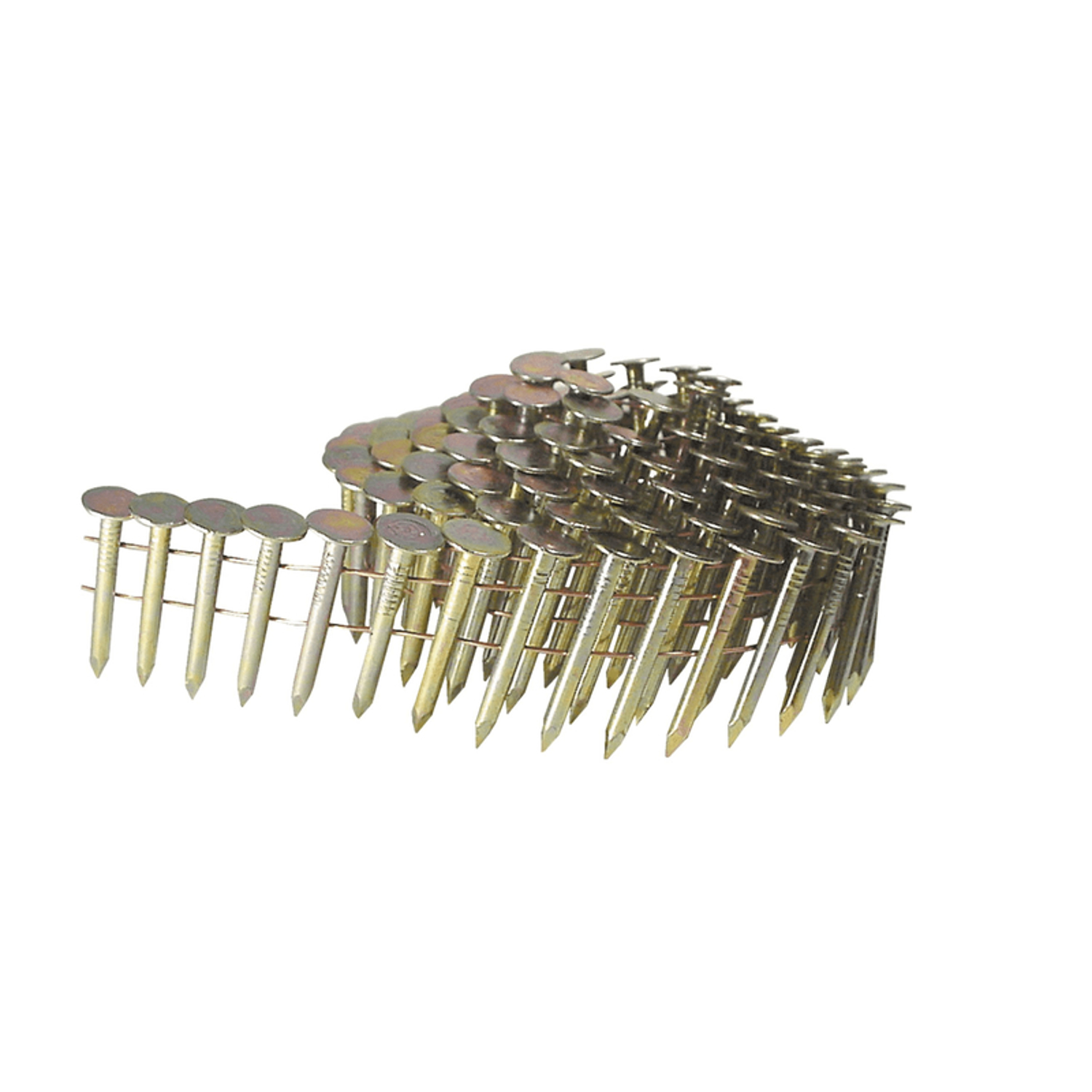 Grip-Rite 1-1/4 in. 11 Ga. Wire Coil Electro Galvanized Roofing Nails 15 deg 600 pk