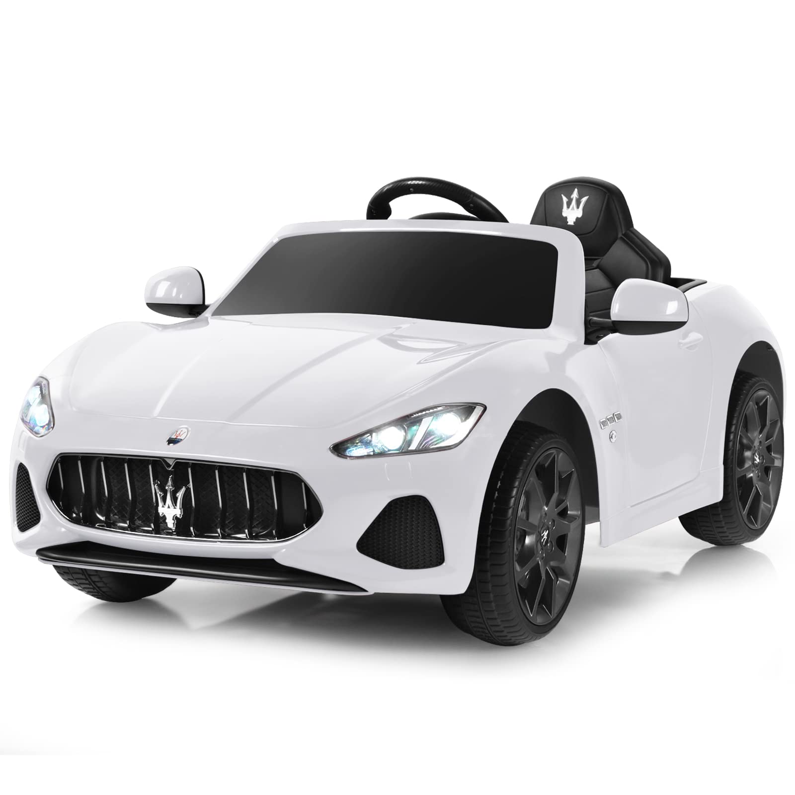 Costzon Ride on Car, 12V Licensed Maserati GranCabio Battery Powered Vehicle w/ Remote Control