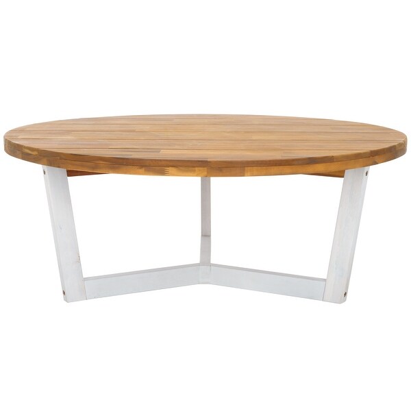 SAFAVIEH Estefani 3Leg Round Outdoor Coffee Table