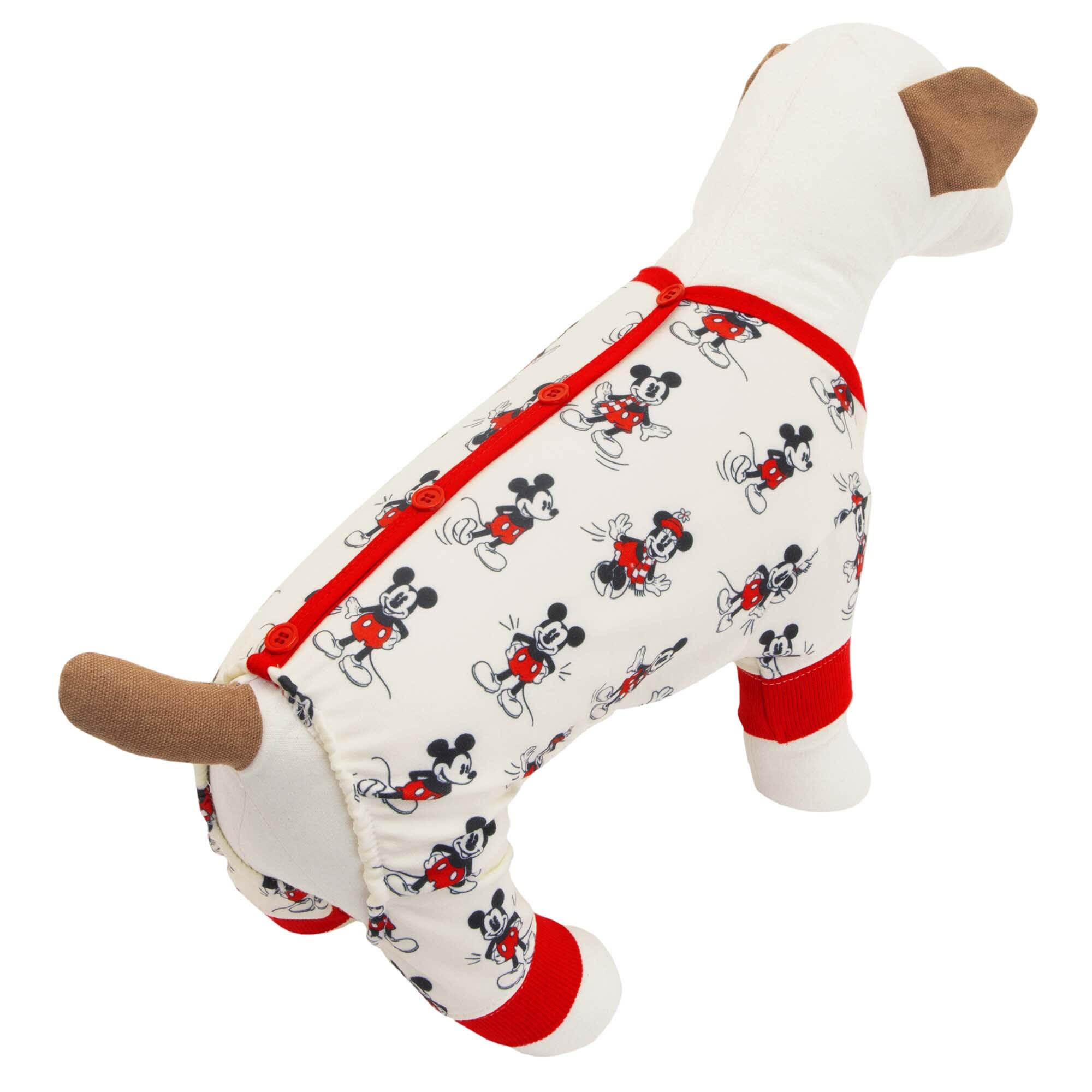 Harry Barker White Vintage Mickey Dog Pajamas， X-Small