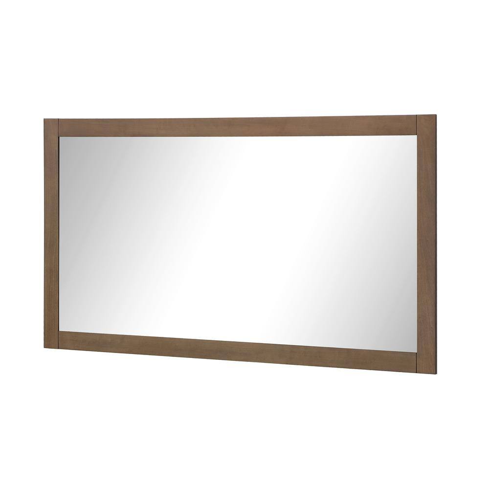 Home Decorators Collection Kordite 60 in. W x 32 in. H Rectangular Framed Wall Bathroom Vanity Mirror in Almond Latte Kordite BMR-AL