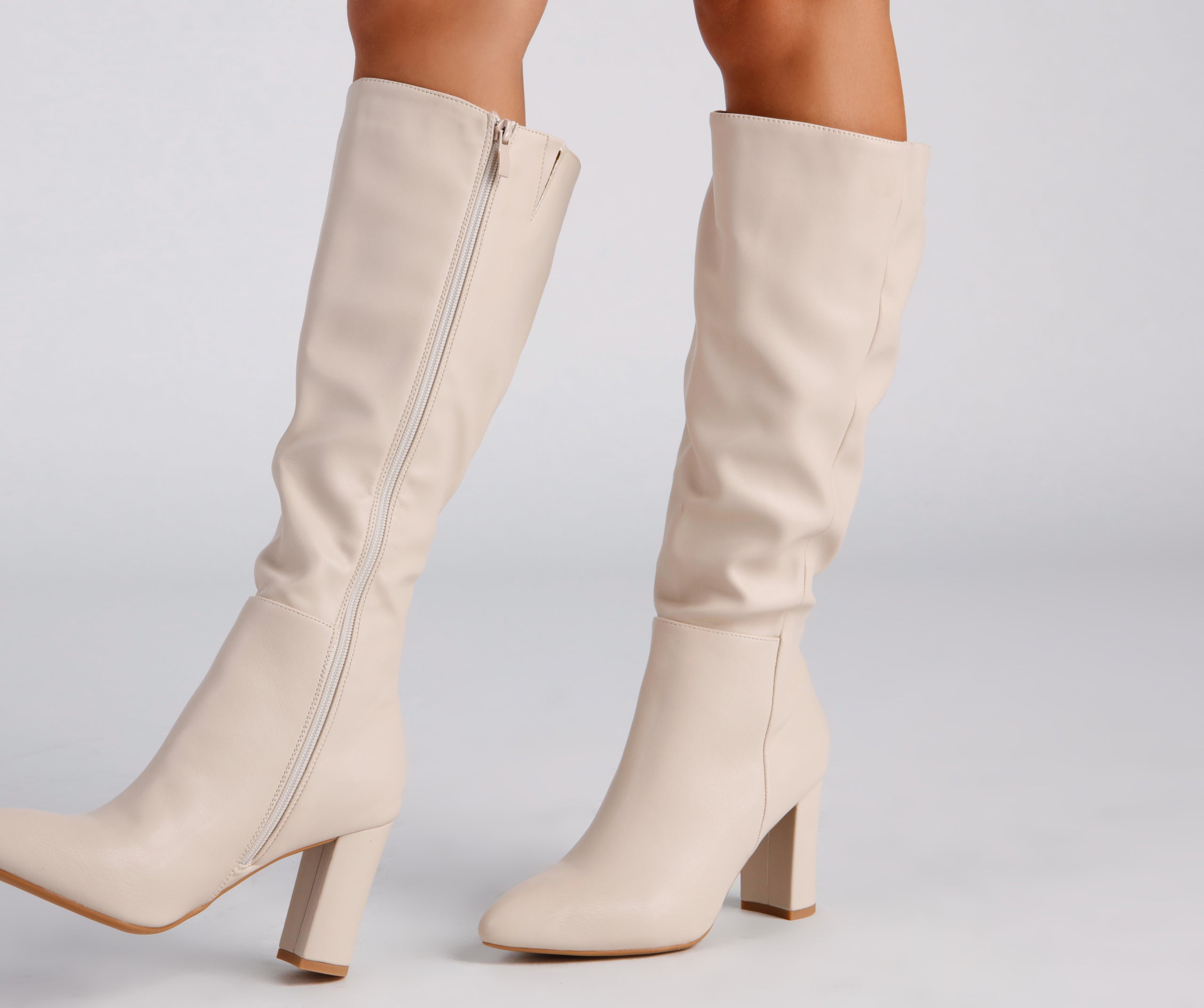 Sleek And Trendy Below-The-Knee Boots