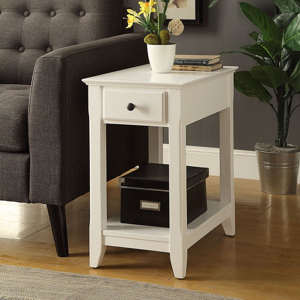 Acme Furniture Bertie Wood Transitional Side Table