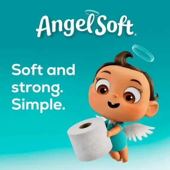 Angel Soft Toilet Paper, 48 Mega Rolls = 192 Regular Rolls, 2-Ply Bath Tissue