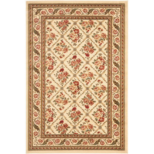 SAFAVIEH Lyndhurst Mason Floral Border Area Rug, Ivory, 3'3