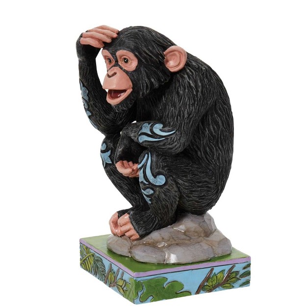 Jim Shore Chimpanzee One Figurine 5 75 Inches Animal Planet 6010939 Polyresin Black