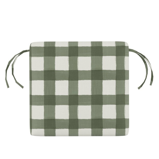 Outdoor Chair Cushion Buffalo Square Sage