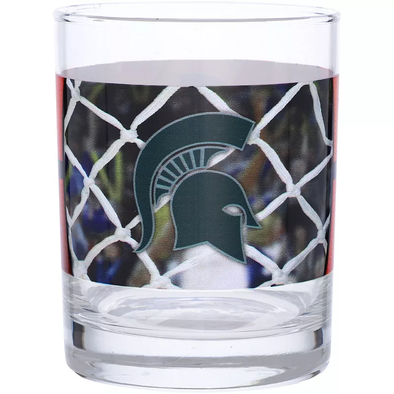 Michigan State Spartans 14oz. Basketball Glass