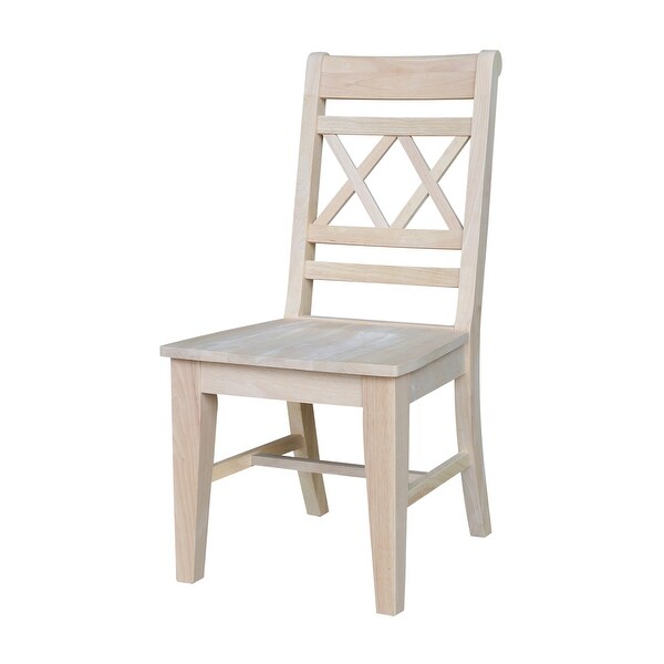Double X-Back Chair， Set of Two