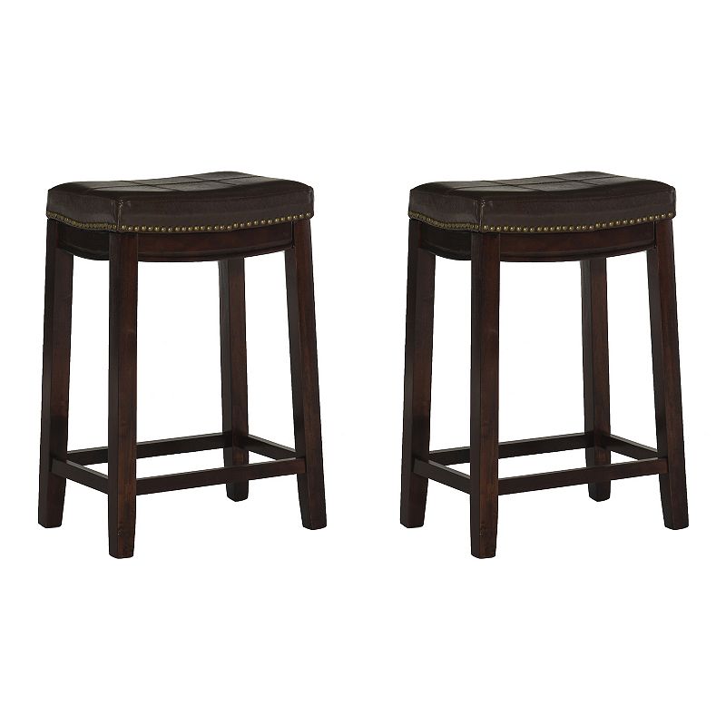 Linon Claridge Counter Stool 2-piece Set