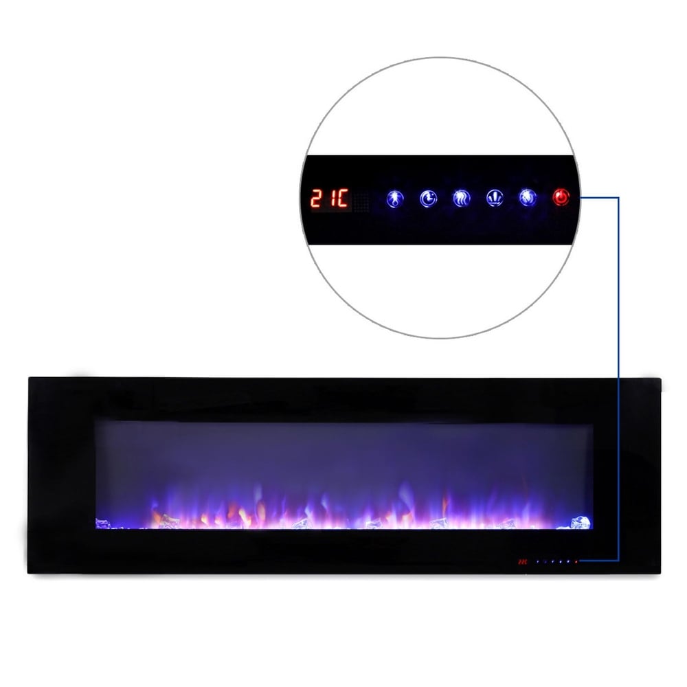 Clihome 60 Inches Wall Mounted Electric Fireplace