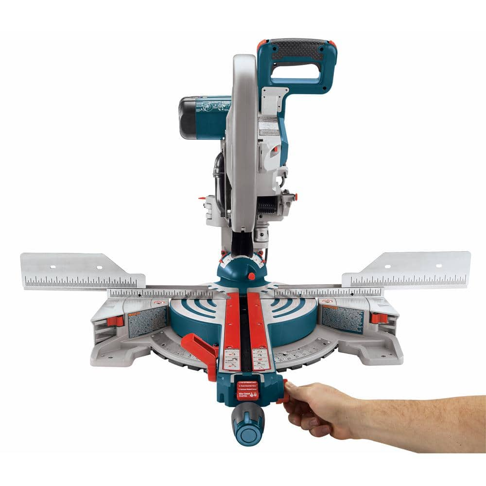 Bosch 12 in. DUAL-BEVEL GLIDE MITER SAW with FOLDING-LEG MITER SAW STAND GCM12SD+T1B