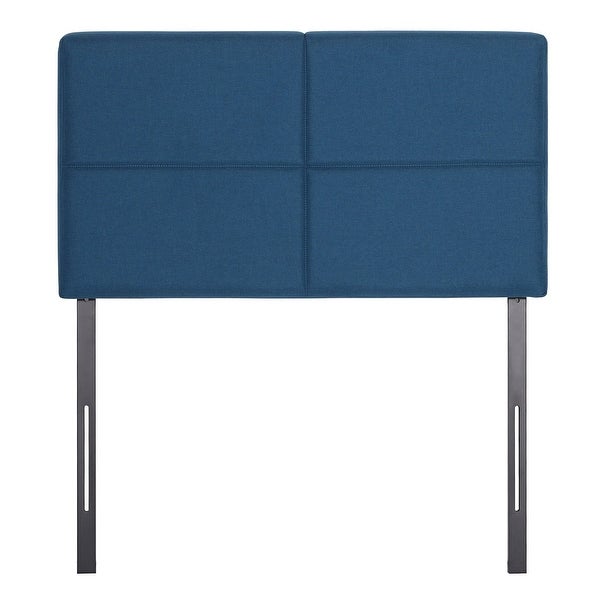 Height Adjustable Upholstered Headboard， Twin /Full/Queen/King Size Headboard， Dark Blue - - 36240660