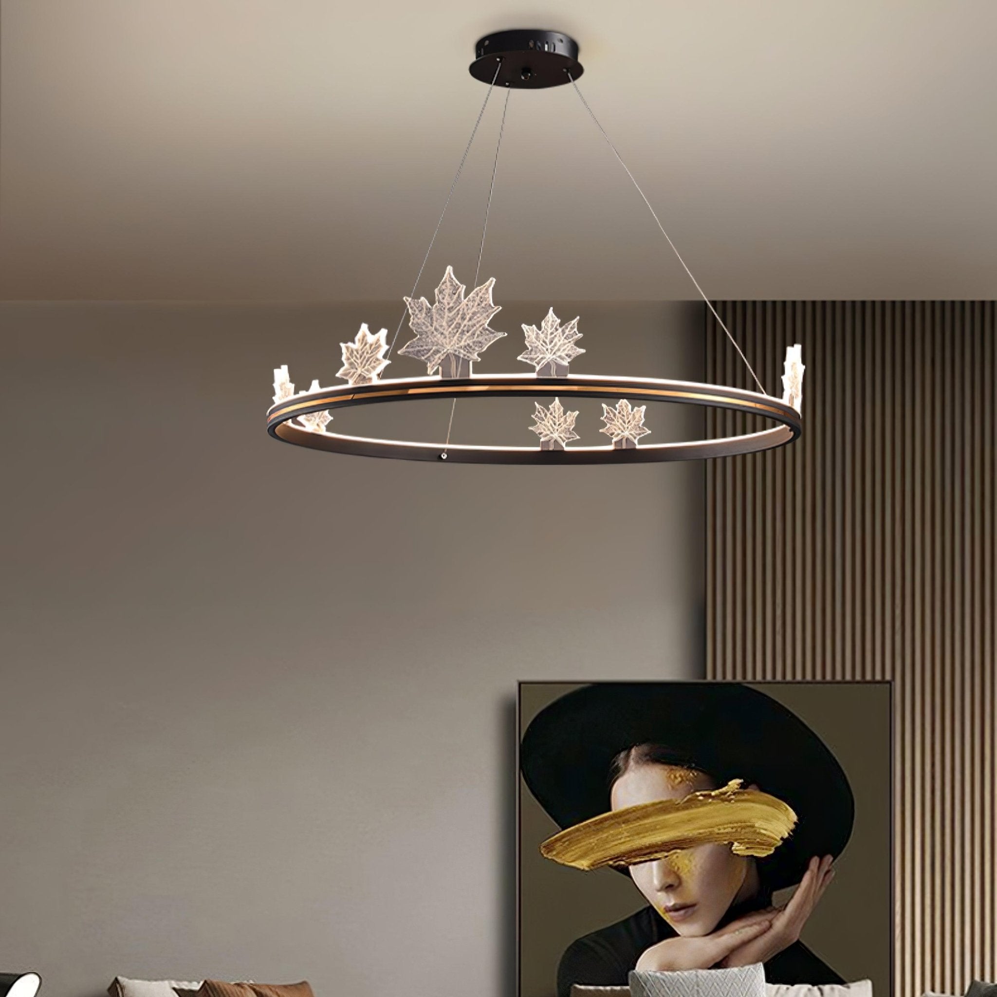 Ion Leaf Chandelier