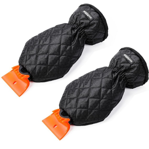 Snow Moover 2 Pack Ice Scrapers Mitt