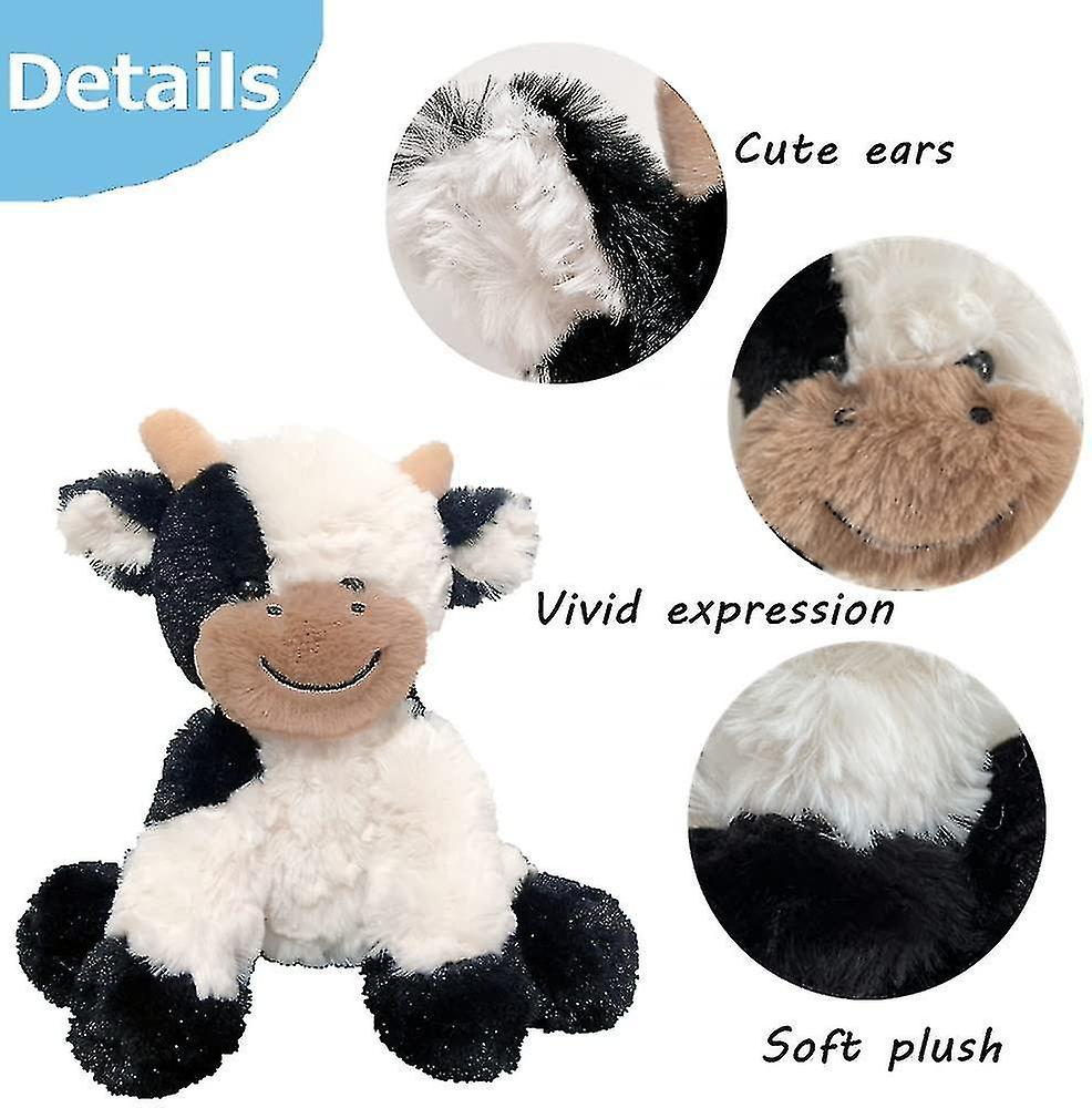 Cow Stuffed Animal Simulation Soft Plush Cute Cow Doll For Boys Girls 20 Inches