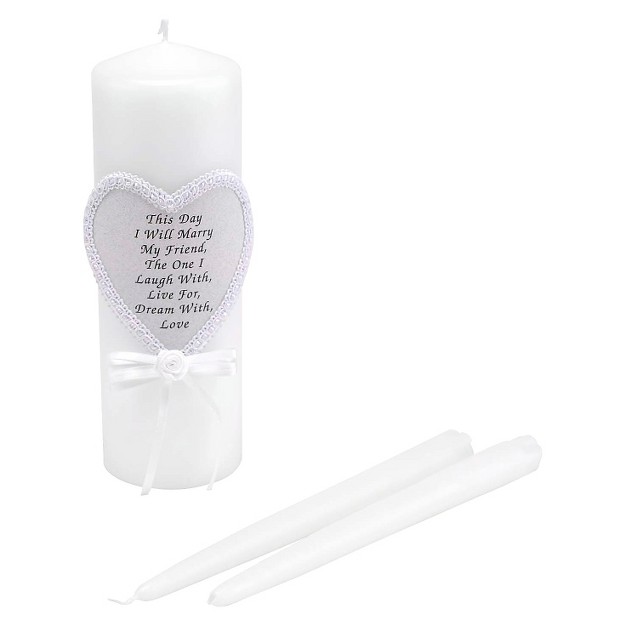 3pc Wedding Unity Friendship Unity Candle Set