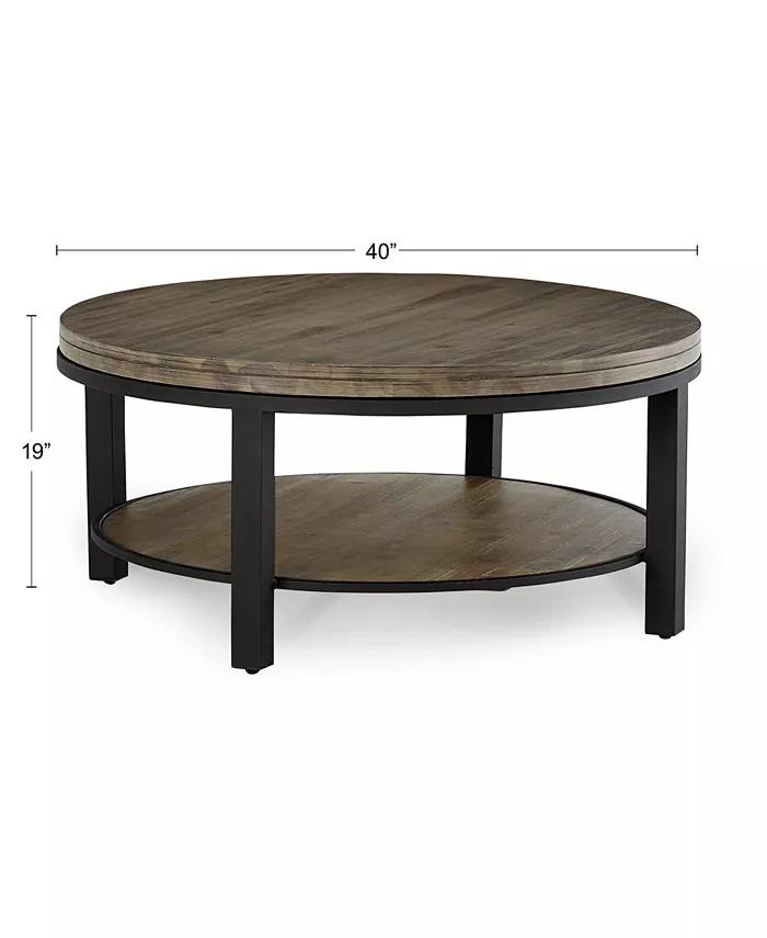 Furniture Canyon Round Coffee Table