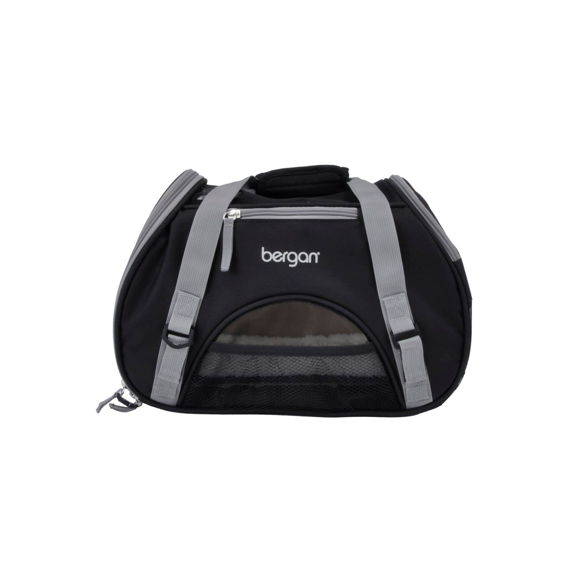 Bergan Black with Grey Comfort Carrier for Dogs， 16