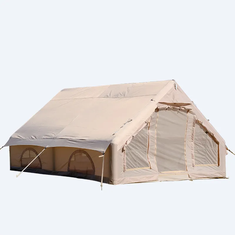 Large Canvas Tents Inflatable Air Tourist Tent From Cabin Camping Outdoor Waterproof For Hiking and Travelling