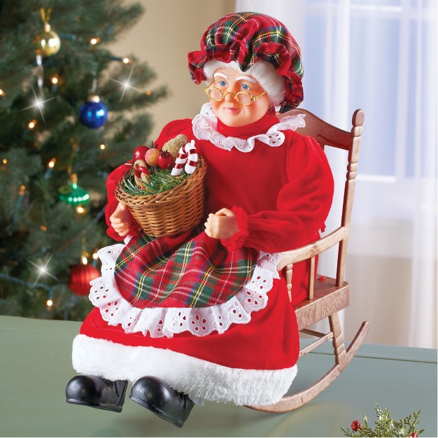 Collections Etc Musical Mrs Claus Christmas Tabletop Decoration 8 75 X 12 X 14 75