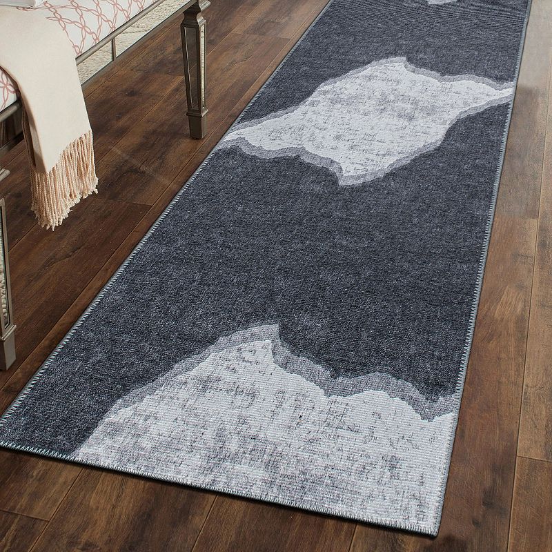 World Rug Gallery Contemporary Modern Abstract Machine Washable Area Rug