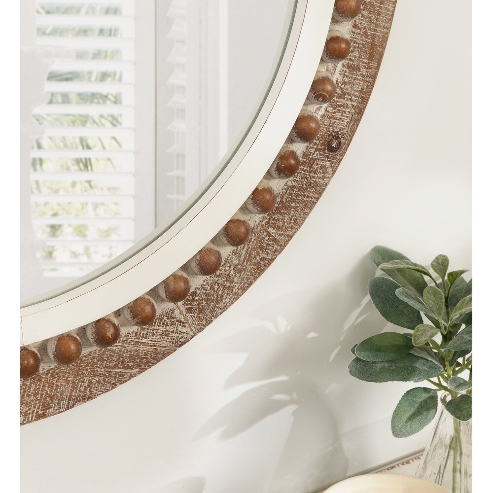 Kate and Laurel Maddigan Wood Framed Wall Mirror   28\