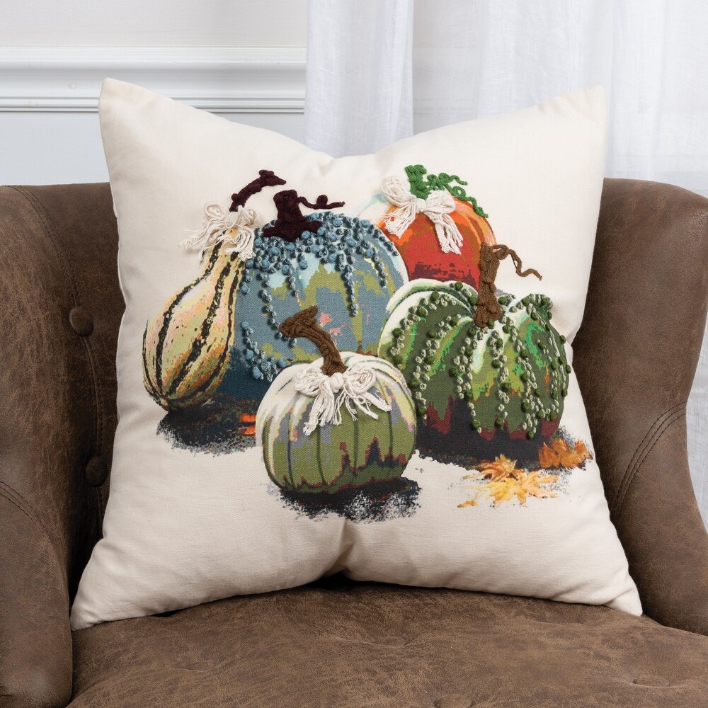 Rizzy Home Gourd Still Life Throw Pillow Cover