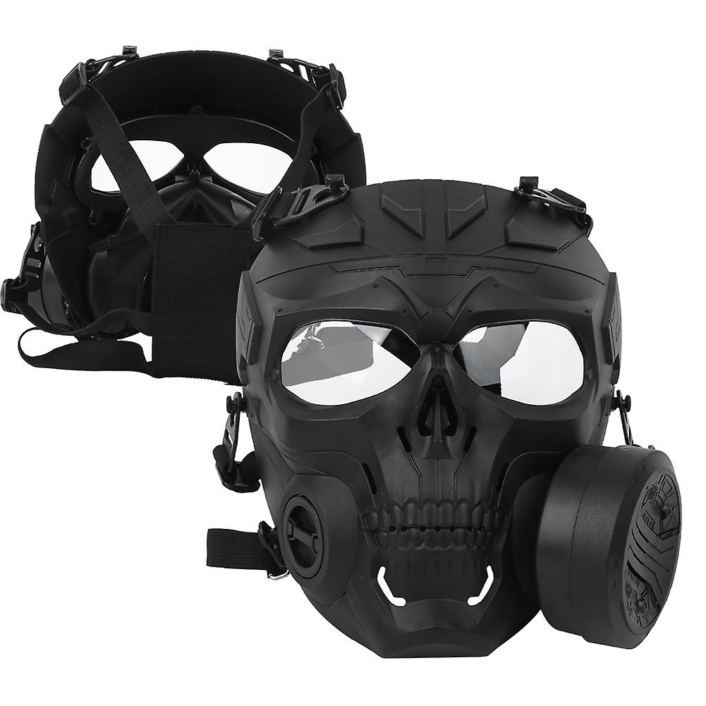 Mechanical Skull Fan Face Shield Cosplay Prop Outdoor Sports Wicking Face Guards