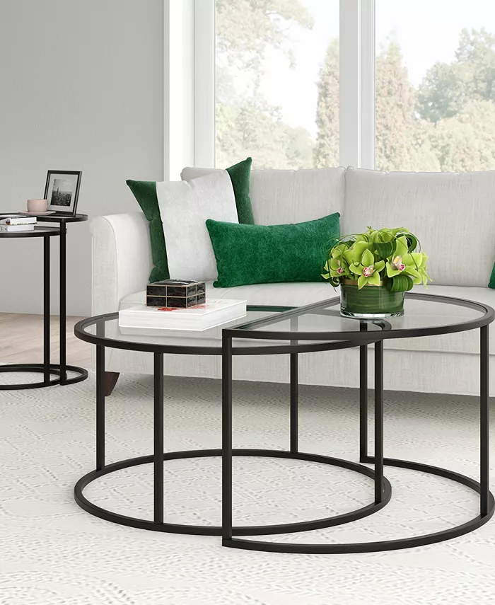 Hudson and Canal Luna Nested Coffee Table Set of 2