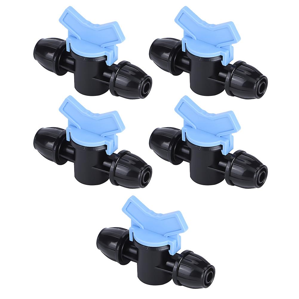 5Pcs Plastic Drip Irrigation Switch Valve Gate Valves for Garden Greenhouse Patio Lawn