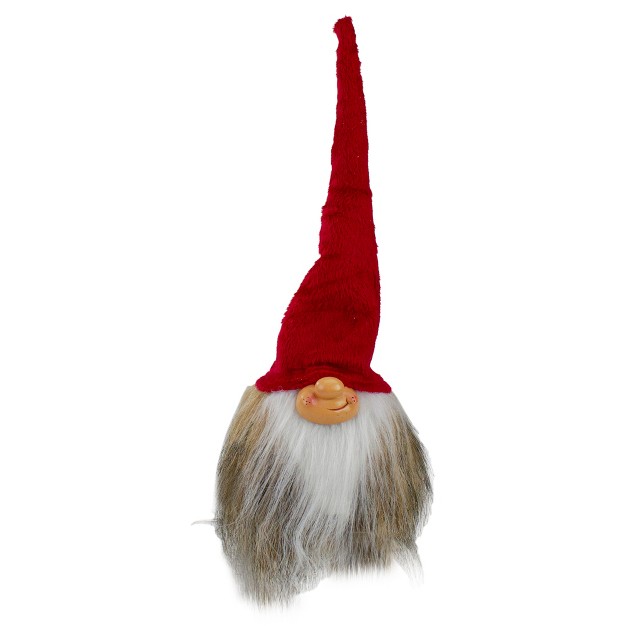 Red And White Christmas Gnome With Long Beard