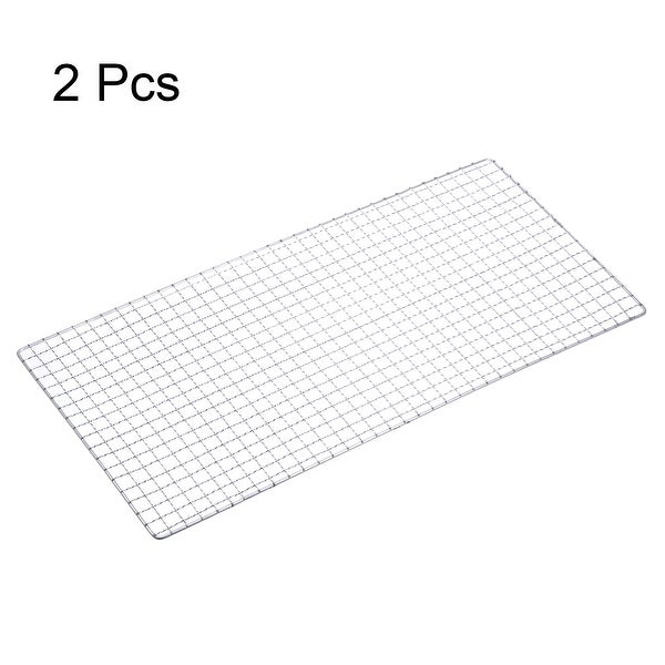 2pcs Square BBQ Grill Net 19.7