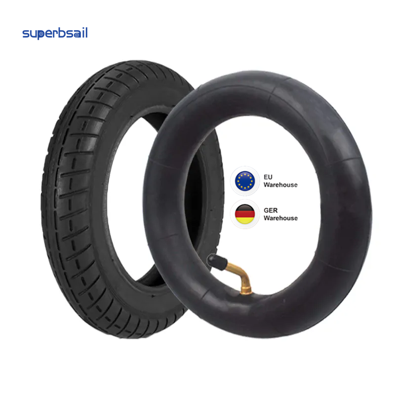 Superbsail EURO Stock Wanda 10 Inch Thicken Outer Tire Inflation Wheel Rubber Tyre Anti skid For M365 Pro 1S Pro 2 Scooter Tire