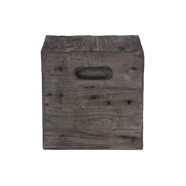 Baron Accent Side End Table Gray Powell