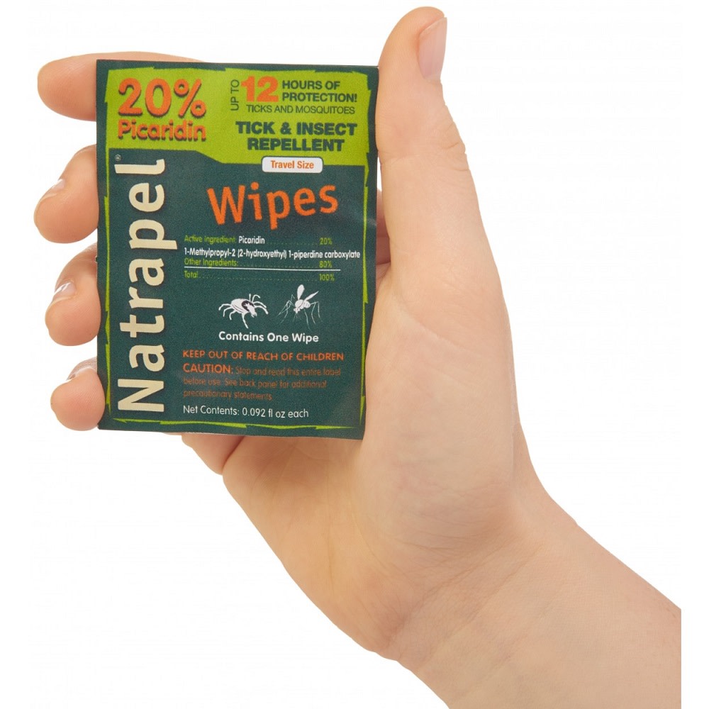 Natrapel Picaridin Insect Repellent Wipes ; 12 Individually Wrapped Wipes ;