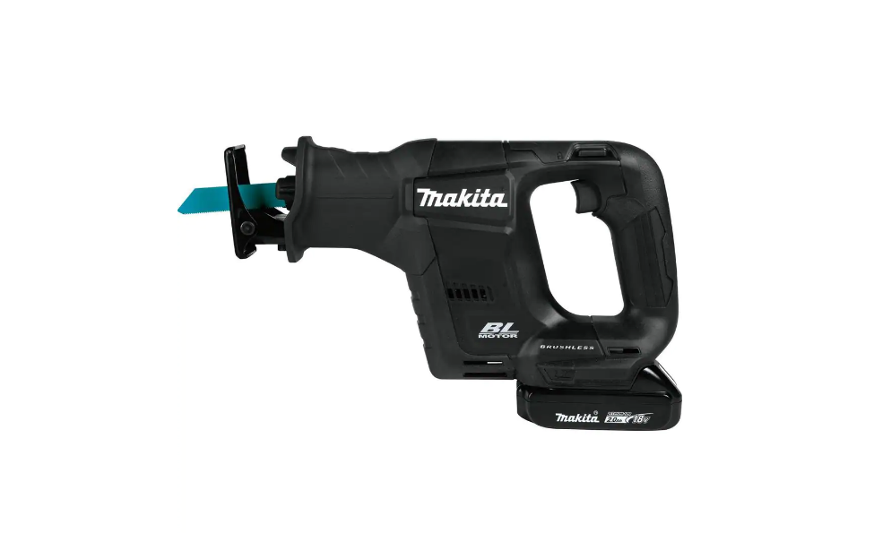 Makita XRJ07R1B 18-Volt LXT Sub-Compact Lithium-Ion Brushless Cordless Recipro Saw Kit (2.0 Ah)