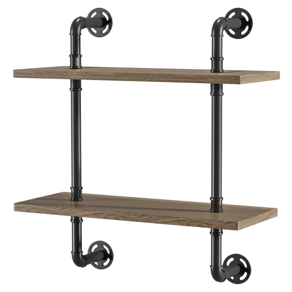 Leyva Rustic Floating Ladder Wall Shelf by Carbon Loft