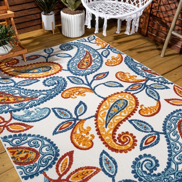 Mediterranean Medallion Indoor outdoor Area Rug Jonathan Y