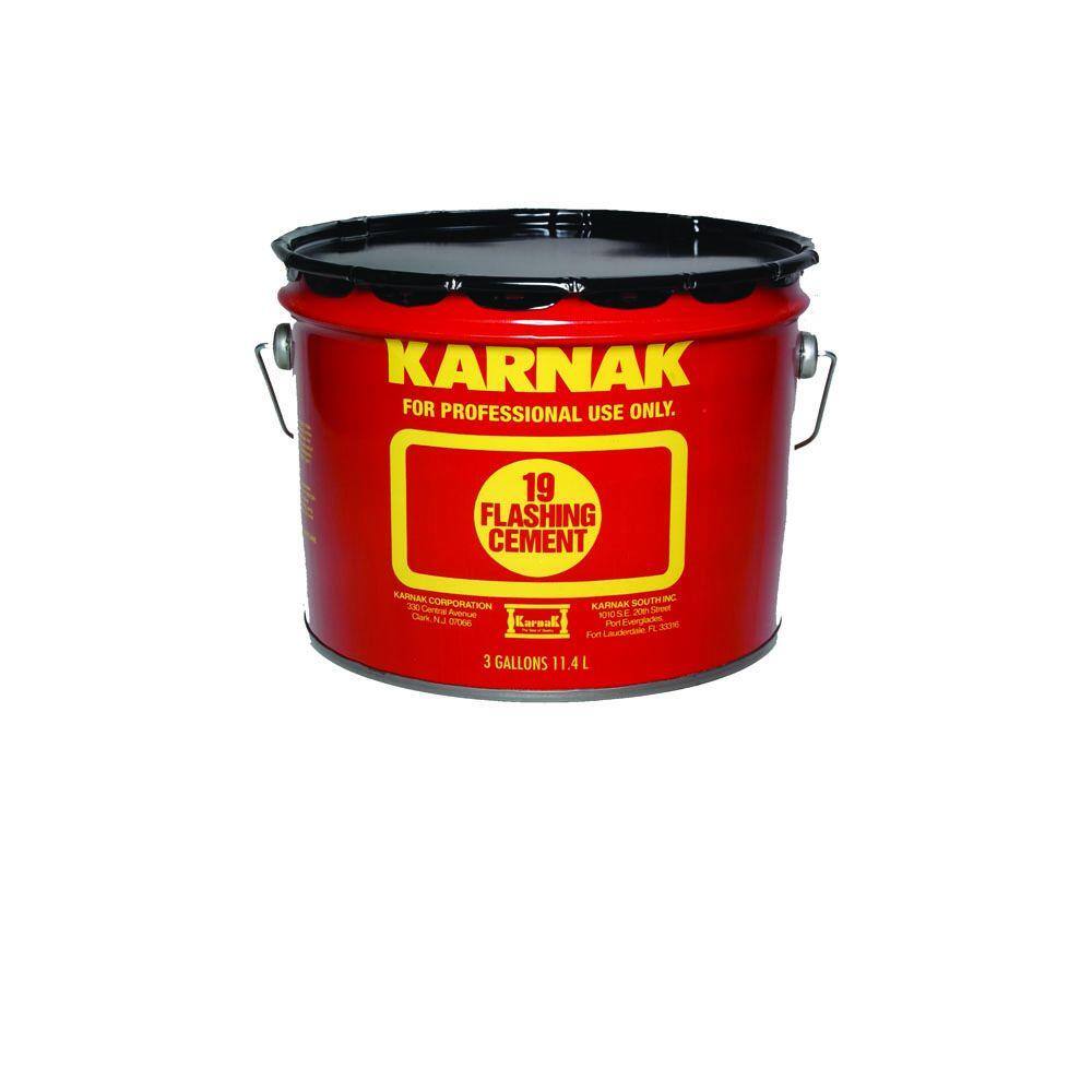 Karnak 3 Gal. 19 Flashing Roof Cement 19-3-HD