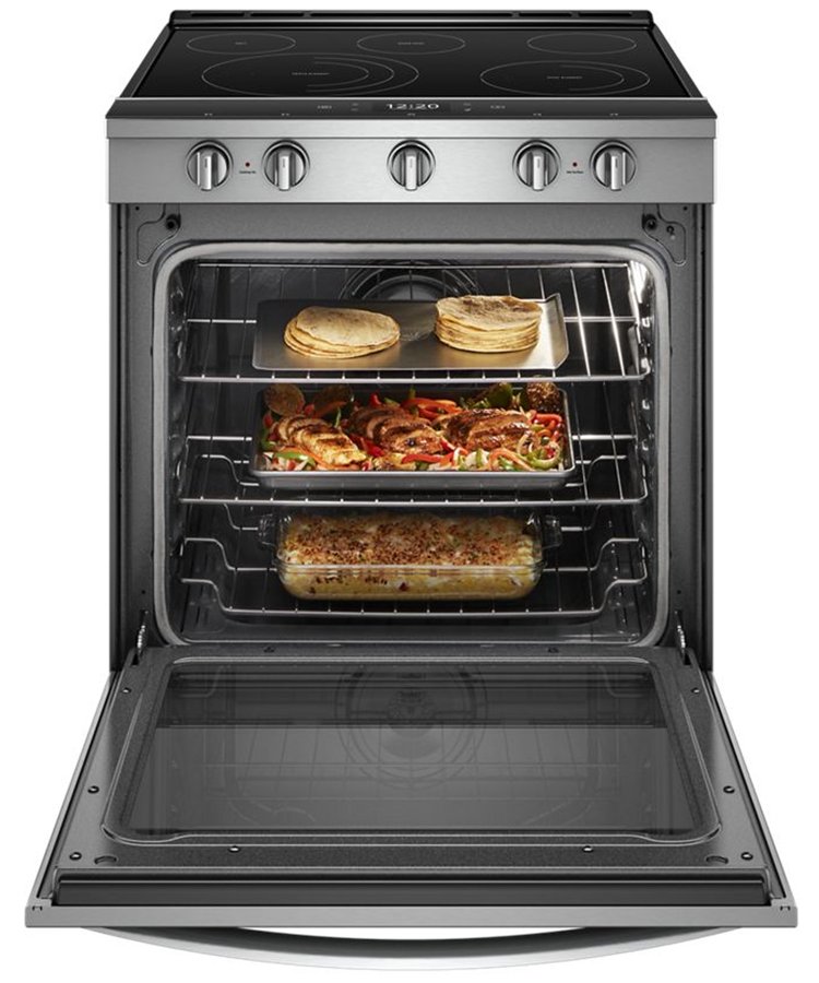 Whirlpool ADA 6.4 Cu. Ft. Fingerprint Resistant Stainless Steel Smart Slide-In Electric Range