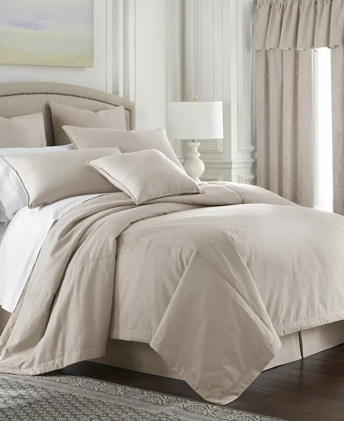 Colcha Linens Cambric Natural Duvet Cover-King California King