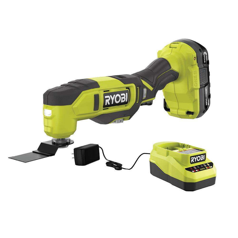 RYOBI ONE+ 18V Cordless Multi-Tool Kit with 2.0 Ah Battery and Charger PCL430K1