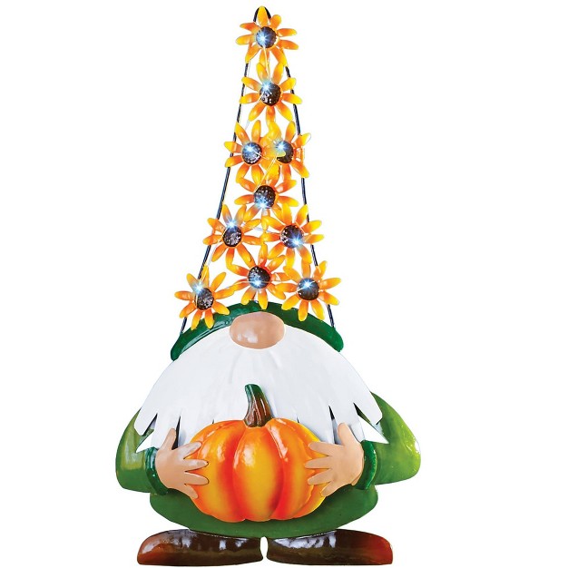 Collections Etc Solar Autumn Gnome Stake