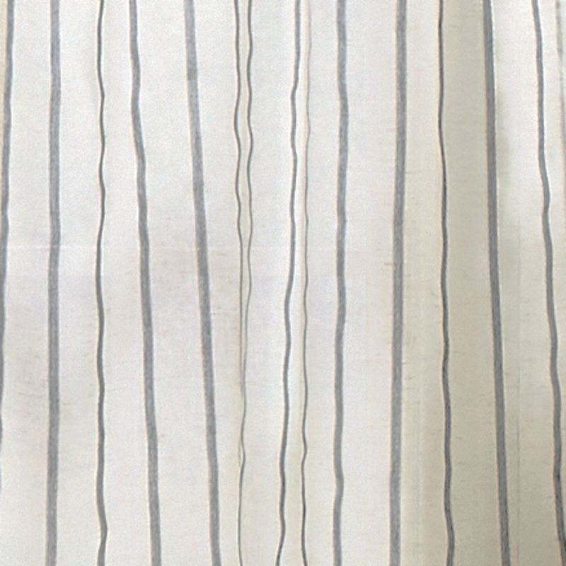 Martha Stewart Laguna Stripe Tie Tab Tier and Valance Window Curtain Panels