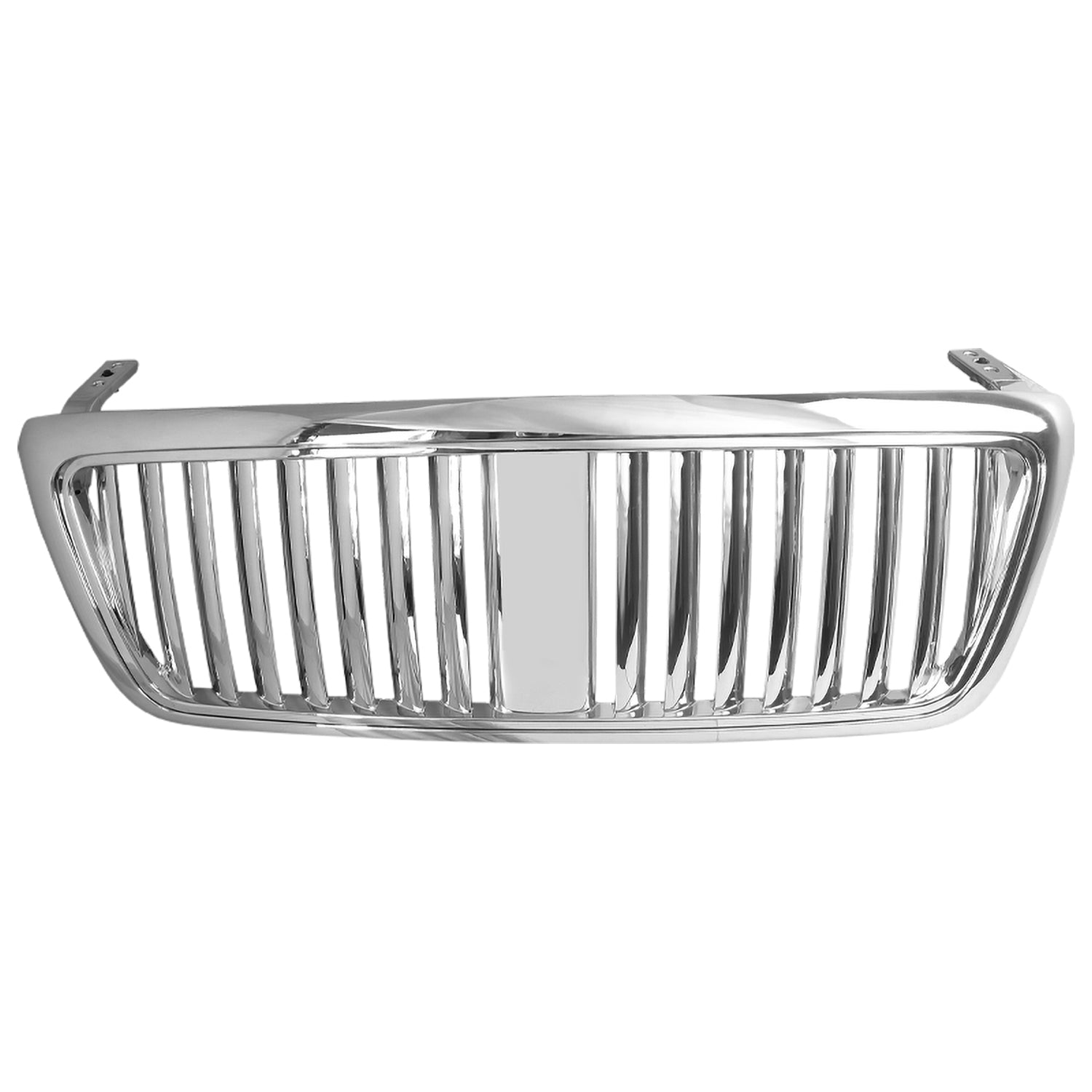 Spec-D Tuning Vertical Grill Grille Chrome Compatible with Ford F150 2004-2008， Lincoln Mark LT 2006-2008