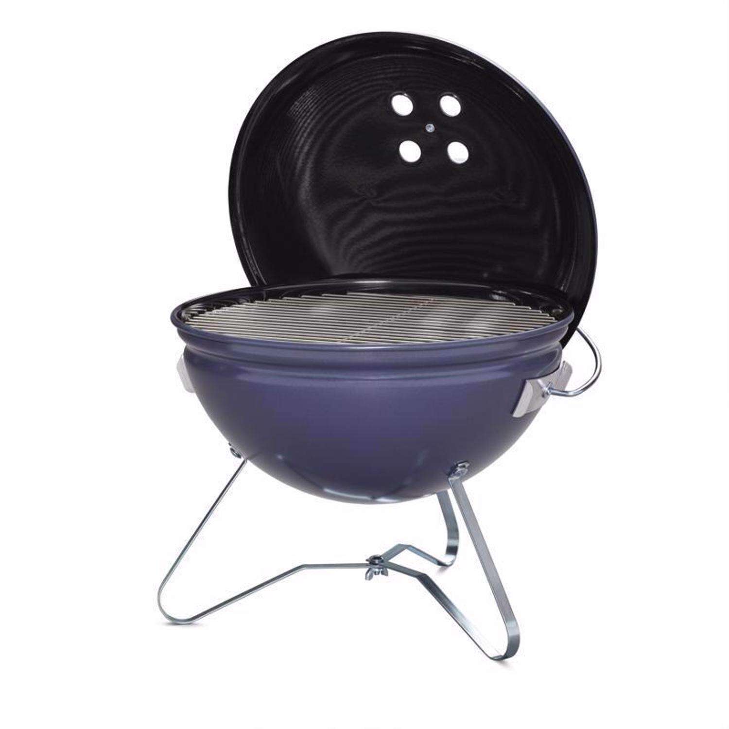 Weber 14 in. Smokey Joe Premium Charcoal Grill Slate Blue