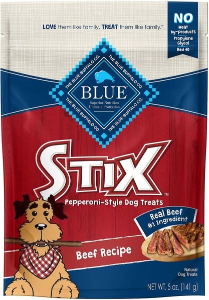 Blue Buffalo Blue Stix Beef Recipe Pepperoni-Style Dog Treats