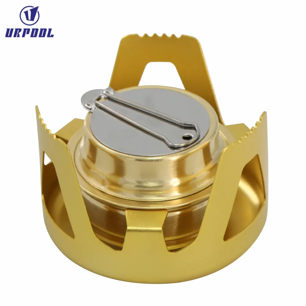 Mini Aluminum oy Alcohol Stove Outdoor Camping Stove Portable Hiking Backpacking Cookware Cooking Picnic Stove