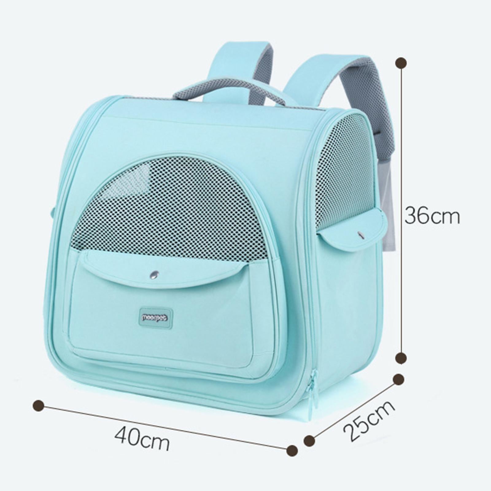 Pet Carrier Backpack Soft Handbag Travel Bag for Dogs Cats Hiking Rabbits Green